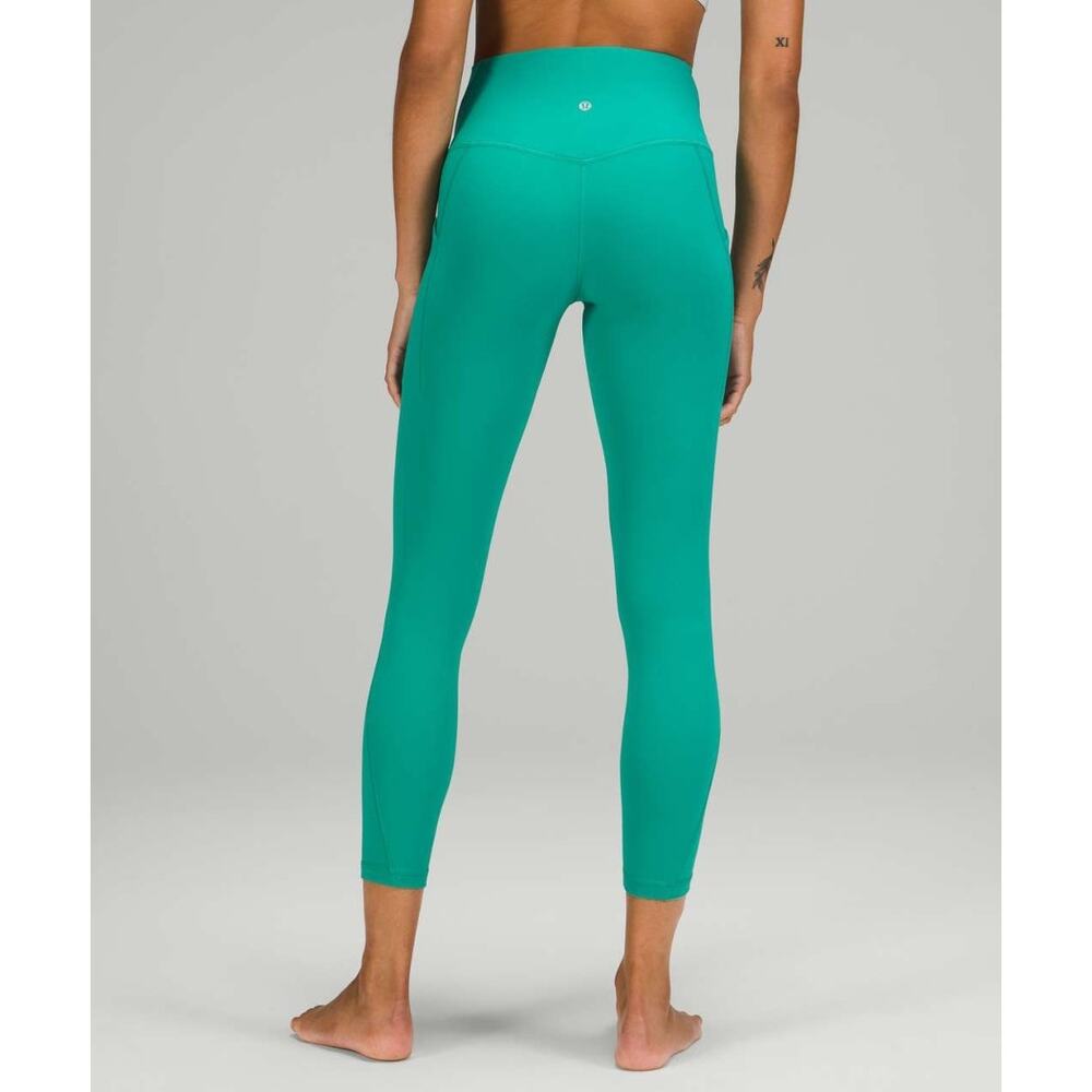 NWT Lululemon Align High-Rise Pants 25" Maldives Green Yoga Gym Workout Size 14 - Picture 3 of 3
